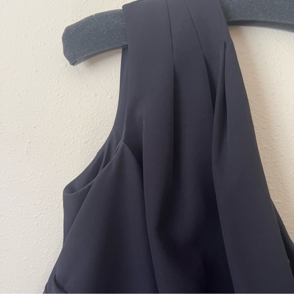 RALPH LAUREN Cocktail One Shoulder Dress Black Size 16 NWT - Picture 13 of 16